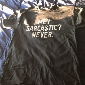 Its a Fruit of the Loom (L) black t-shirt.